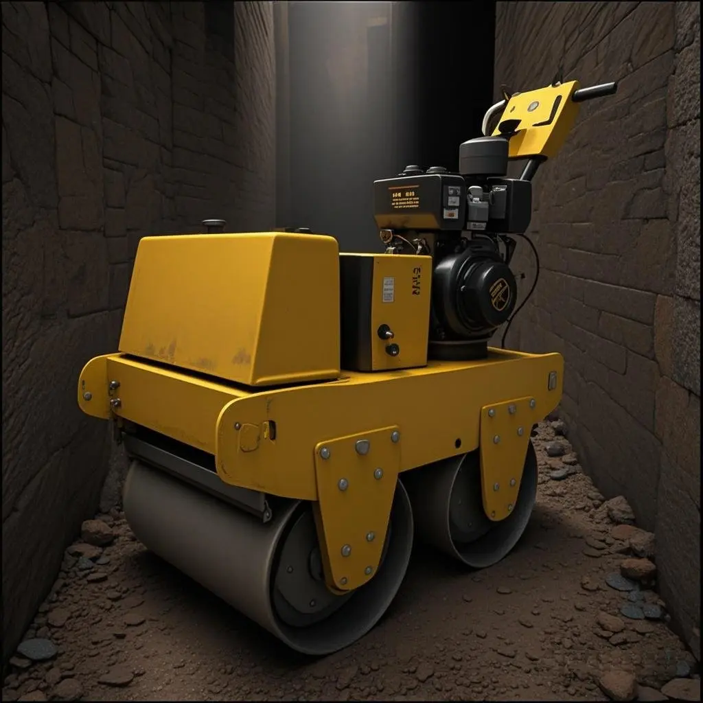 700kg walk behind diesel twin wheel roller ms 700s
