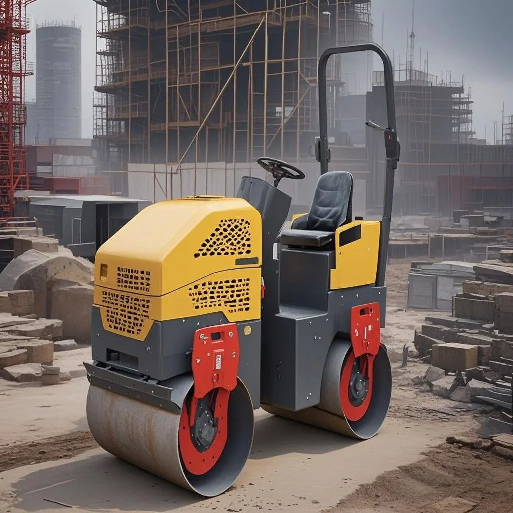1.5 ton ride on double steel wheel roller/ms 800