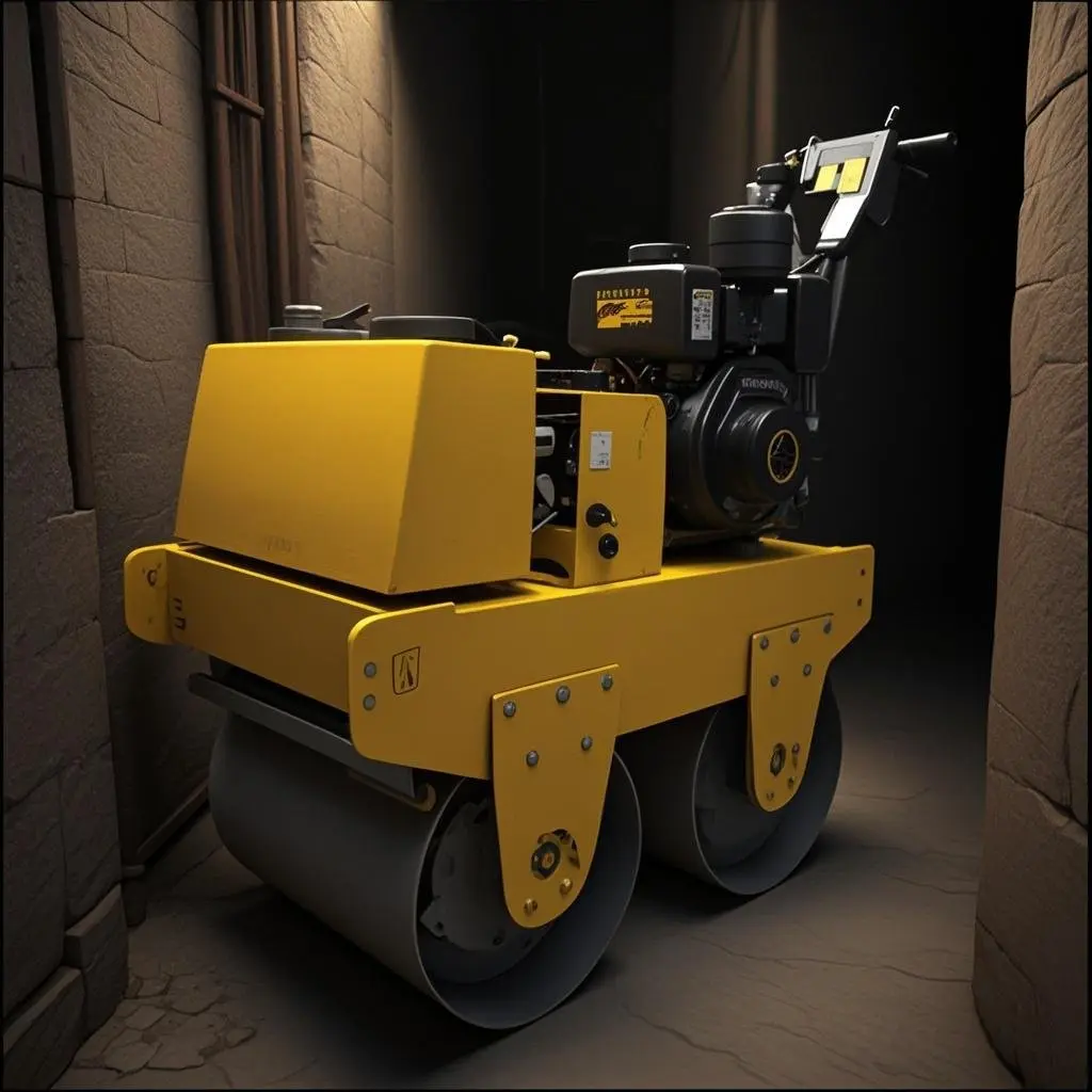 700kg walk behind diesel twin wheel roller ms 700s