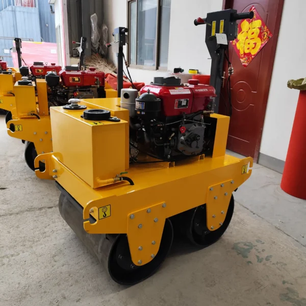 700kg walk behind diesel twin wheel roller sn 700s