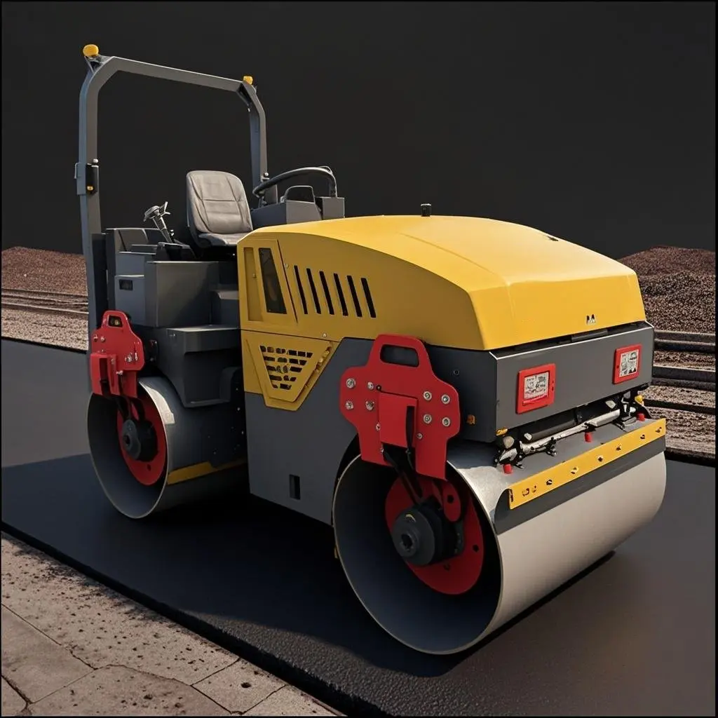 3 ton double rubber wheel construction roller ms 1200t