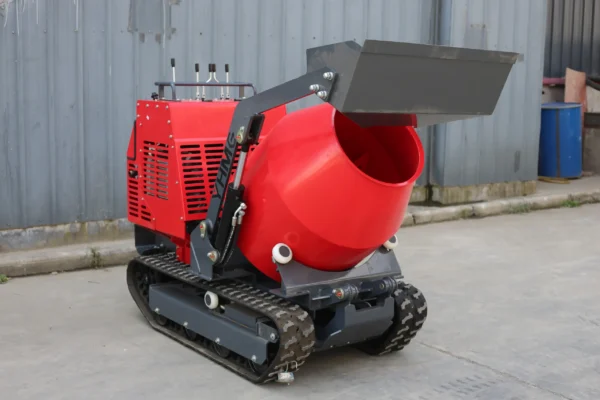 750kg auto loading multifunctional mini track concrete mixer sn 750