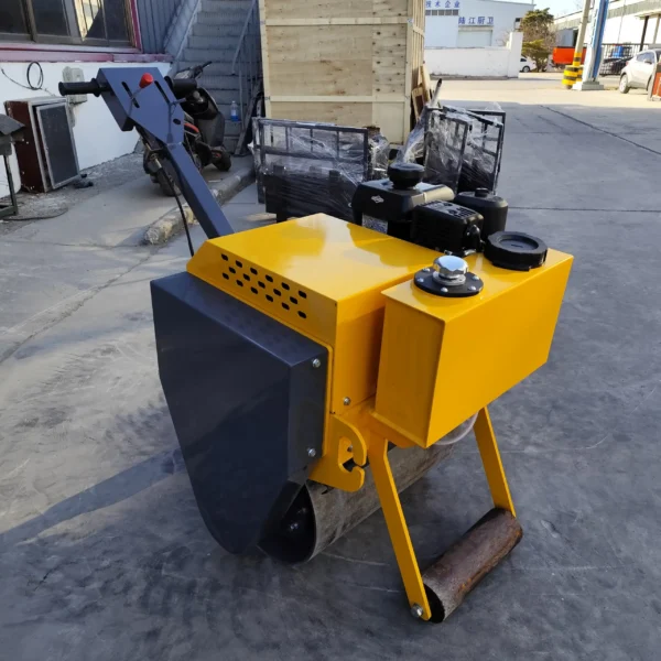 600kgwalk behind single drum vibratory roller sn 600